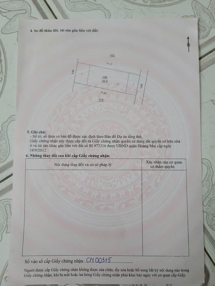 Bán đất Lĩnh Nam, Vĩnh Hưng 40m² - Ô tô vào tận nơi!