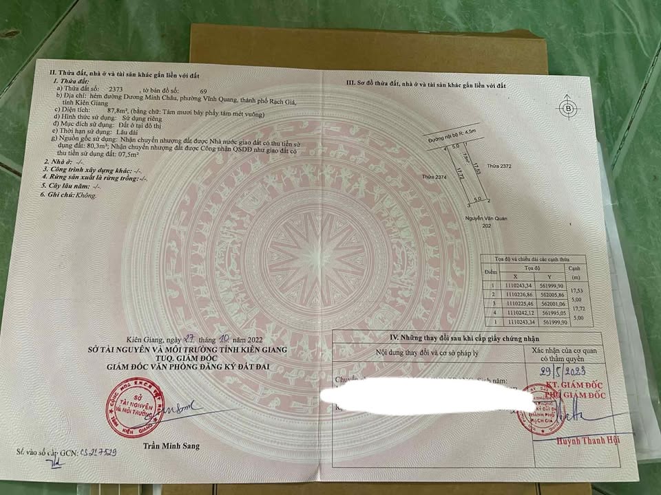 Đất nền Vĩnh Quang, Rạch Giá 100m² - Pháp lý rõ ràng, giá thỏa thuận!