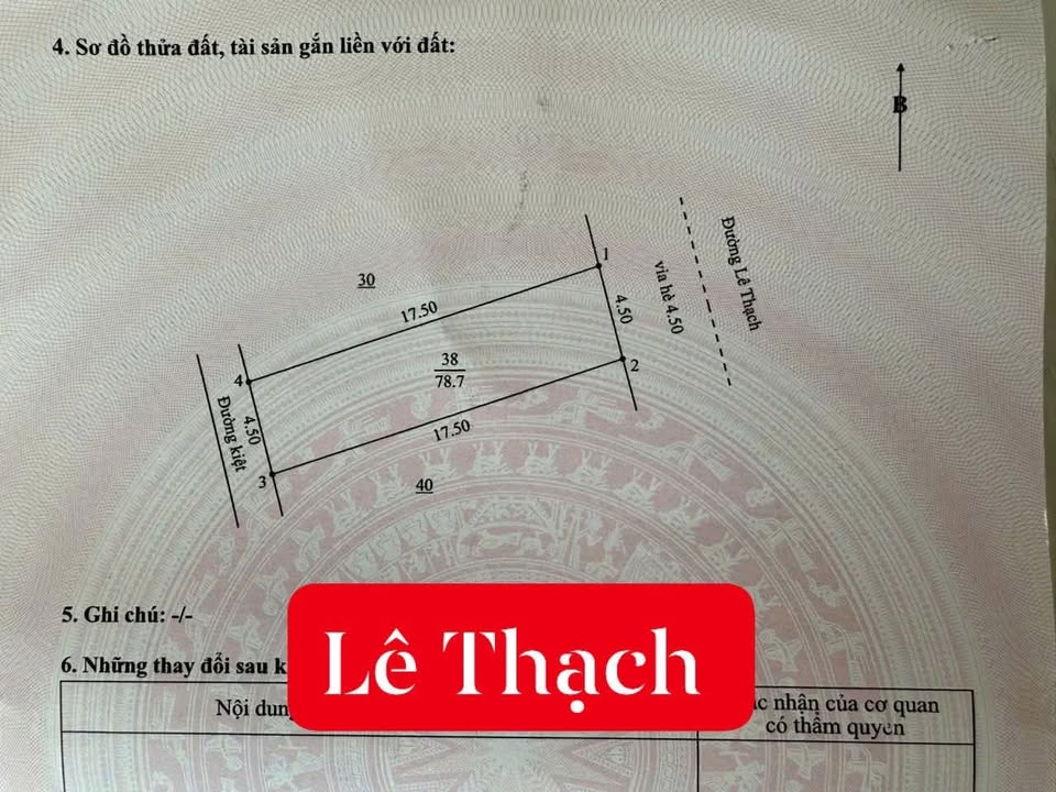 Đất nền đường Lê Thạch, quận Cẩm Lệ, Đà Nẵng 79m² giá 5.45 tỷ - Vị trí đắc địa sát bến xe!
