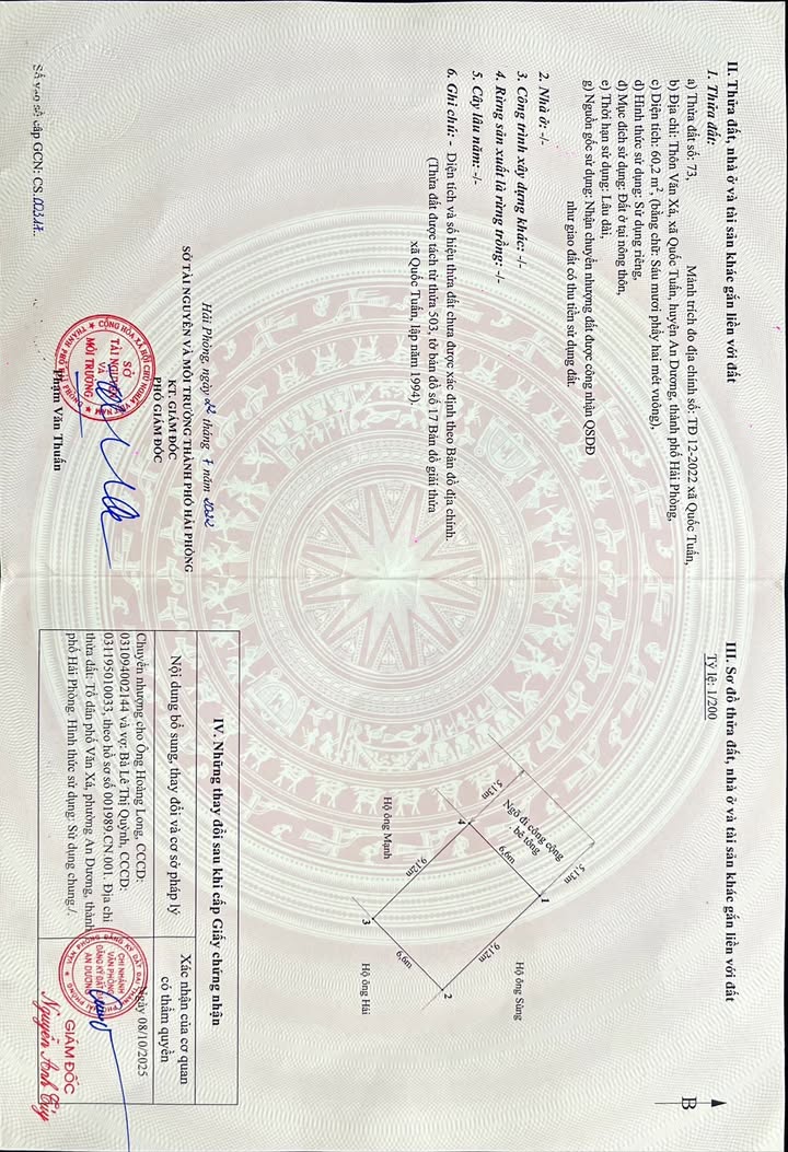 Đất nền Quốc Tuấn, An Dương 60m² giá 800 triệu - Cơ hội đầu tư tuyệt vời!