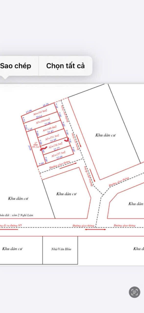 Đất nền xóm 2 Nghi Lâm 154m² chỉ 800 triệu - Cơ hội đầu tư tuyệt vời!