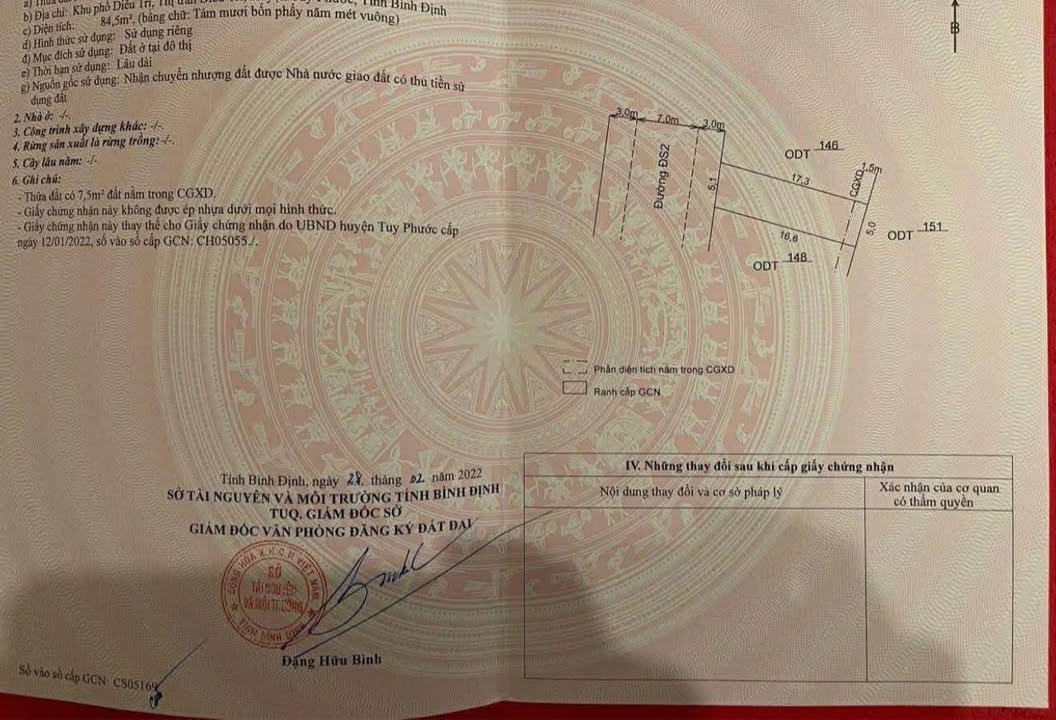 Đất Tái định cư Trần Bá, Diêu Trì, 84.5m² chỉ 1.2 tỷ - Sổ hồng chính chủ!