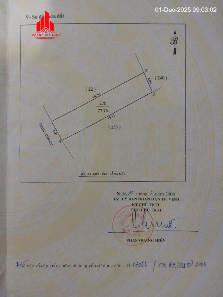 Đất thổ cư lối 3 đường Hồ Học Lãm, phường Hưng Đông 77,76m² - Đầu tư sinh lời tốt!