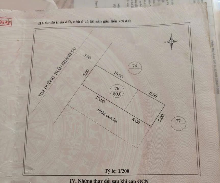 Nhà cấp 4 mặt tiền Trần Khánh Dư, Quy Nhơn - 80m², giá 7 tỷ - Cơ hội đầu tư tuyệt vời!