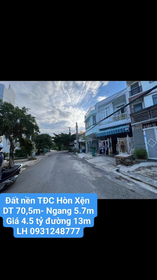 Đất nền Vĩnh Hòa Nha Trang 70,3m² giá 4,5 tỷ - Hạ giá cực sốc gần biển!