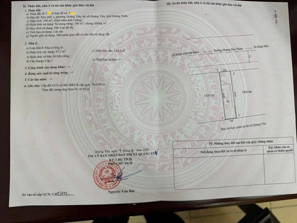 Nhà mặt phố Hoàng Hoa Thám Quảng Yên 134m² giá 4 tỷ - An cư lạc nghiệp, kinh doanh thuận lợi!