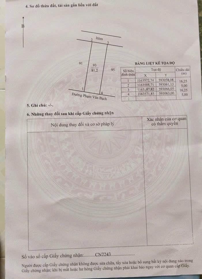 Đất nền 81m² tại đường Phạm Văn Bạch, huyện Tháp Mười - Sổ hồng chính chủ, giá 1.2 tỷ!