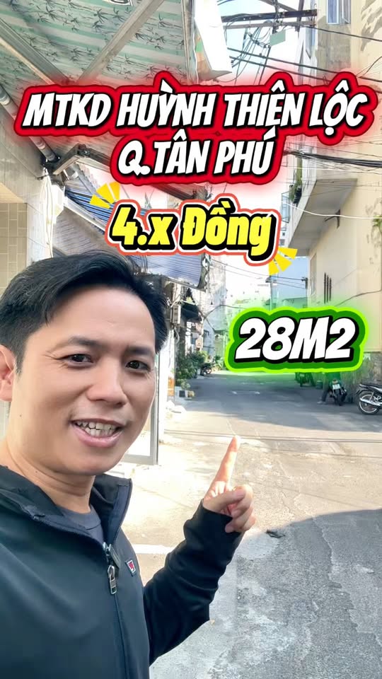 Nhà phố mặt tiền Huỳnh Thiện Lộc, 28m² giá 4.45 tỷ - Đầu tư sinh lời ngay!