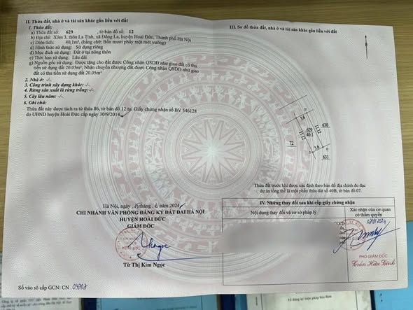 Đất kinh doanh tại Xóm 3 La Tinh, An Khánh, 40m² giá 5.9 tỷ - Cơ hội đầu tư hấp dẫn!