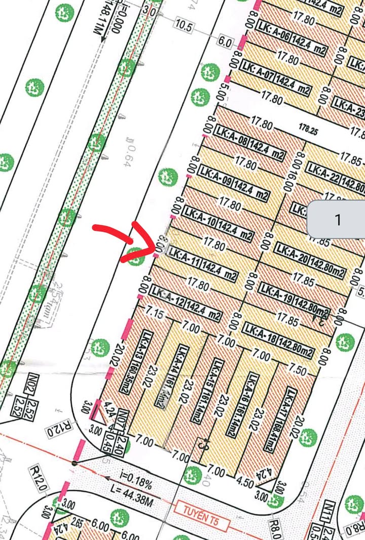 Đất nền Xuân Lâm, Nghi Sơn 142m² giá 2.2 tỷ - Hướng Nam, mặt tiền chợ Trúc!