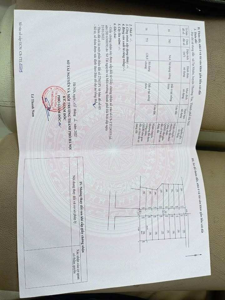 Đất nền Tự Nhiên, Thường Tín 54m² - Vị trí gần trung tâm, giá tốt thương lượng!