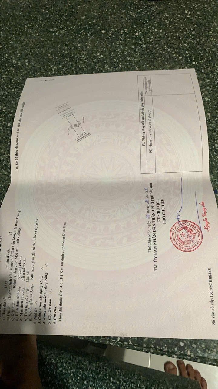 Đất nền Định Hòa, Thủ Dầu Một 100m² - Vị trí vàng cho an cư và đầu tư