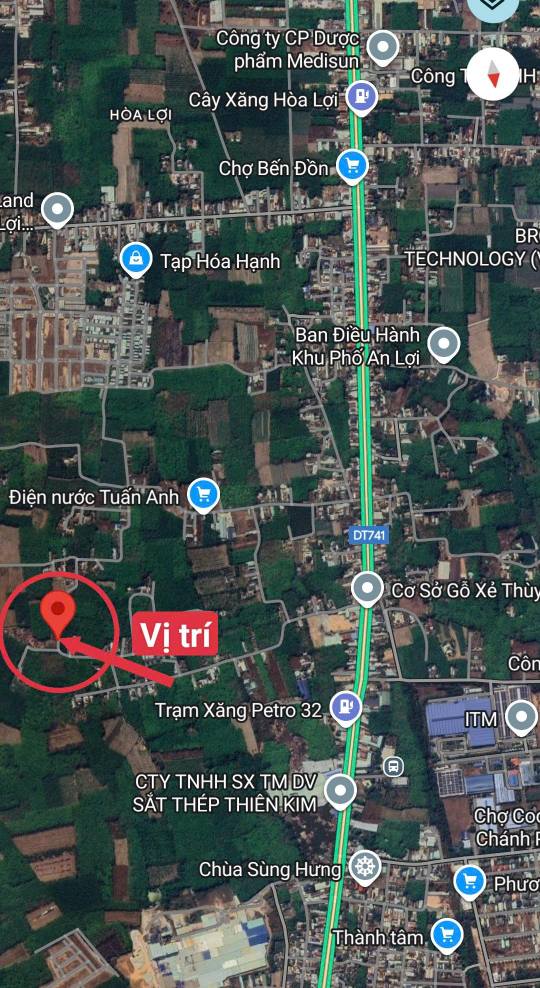 Đất mặt tiền đường nhựa 7.5m phường Hòa Lợi, Bình Dương 355m² giá chỉ 2.4 tỷ - Cơ hội đầu tư tuyệt vời!