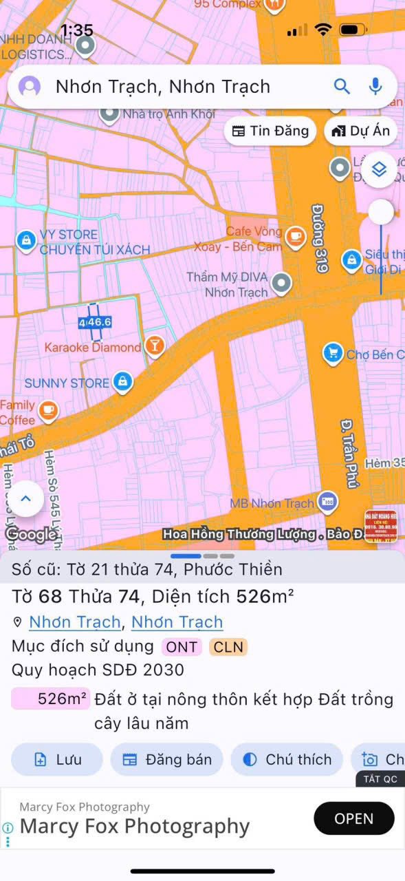 Dãy trọ 23 phòng tại Nhơn Trạch 526m² giá 6 tỷ - Đầu tư sinh lời ngay!