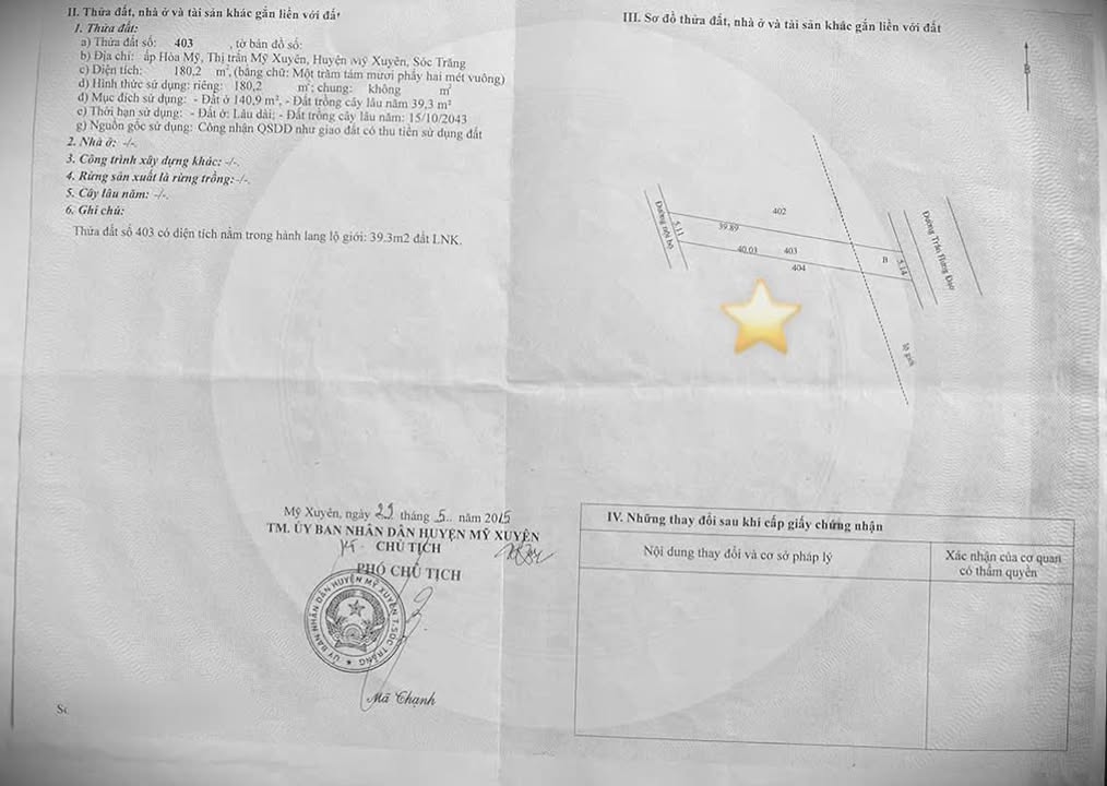 Đất nền mặt tiền đường 30/04, phường Mỹ Xuyên, 140m² - Cơ hội đầu tư hấp dẫn!