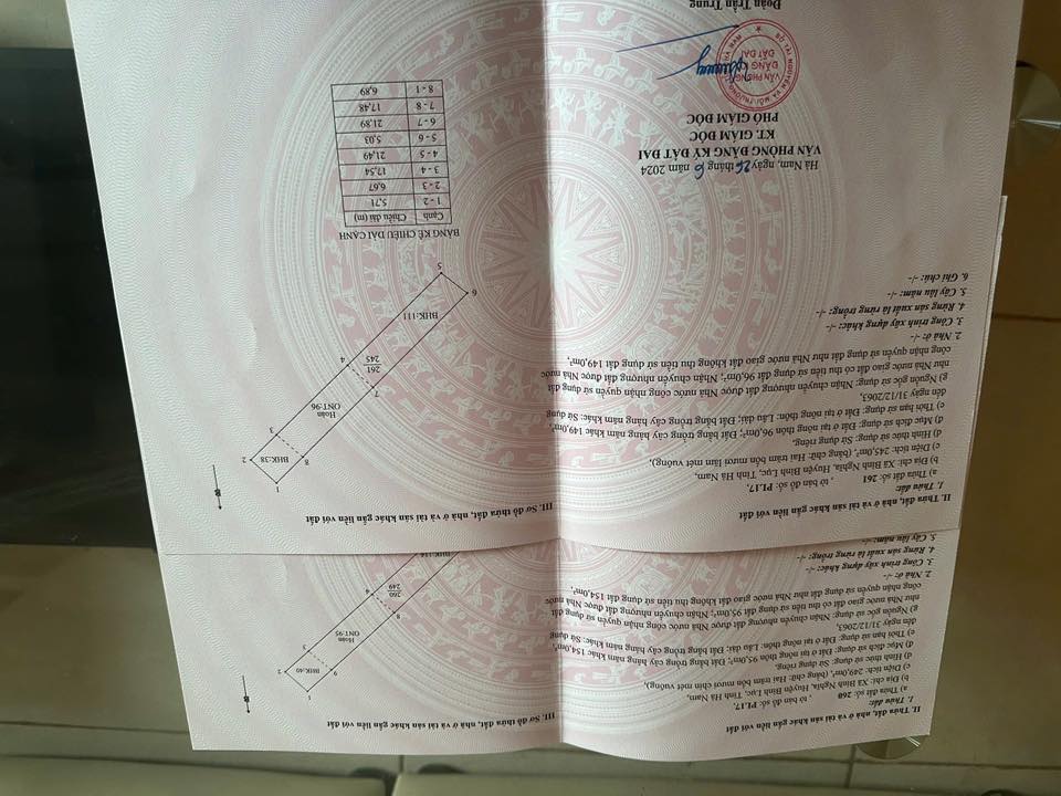 Đất nền Bình Nghĩa, Bình Lục 500m² giá 1.3 tỷ - Sổ hồng chính chủ!