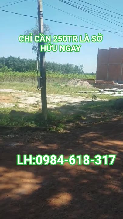 Đất nền Chợ Minh Hưng 150m² giá 250 triệu - Sổ đỏ chính chủ, thổ cư sẵn!