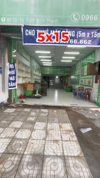 Mặt tiền kinh doanh 75m² tại Bình Thạnh - Vị trí đắc địa, cho thuê 15 triệu!