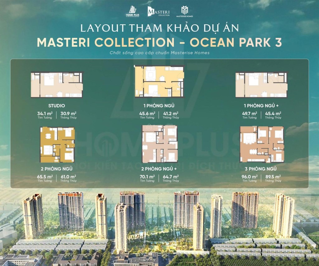Căn hộ Vinhomes Ocean Park 3 64m² giá 3 tỷ - Chính sách ưu đãi lên tới 18.3%!