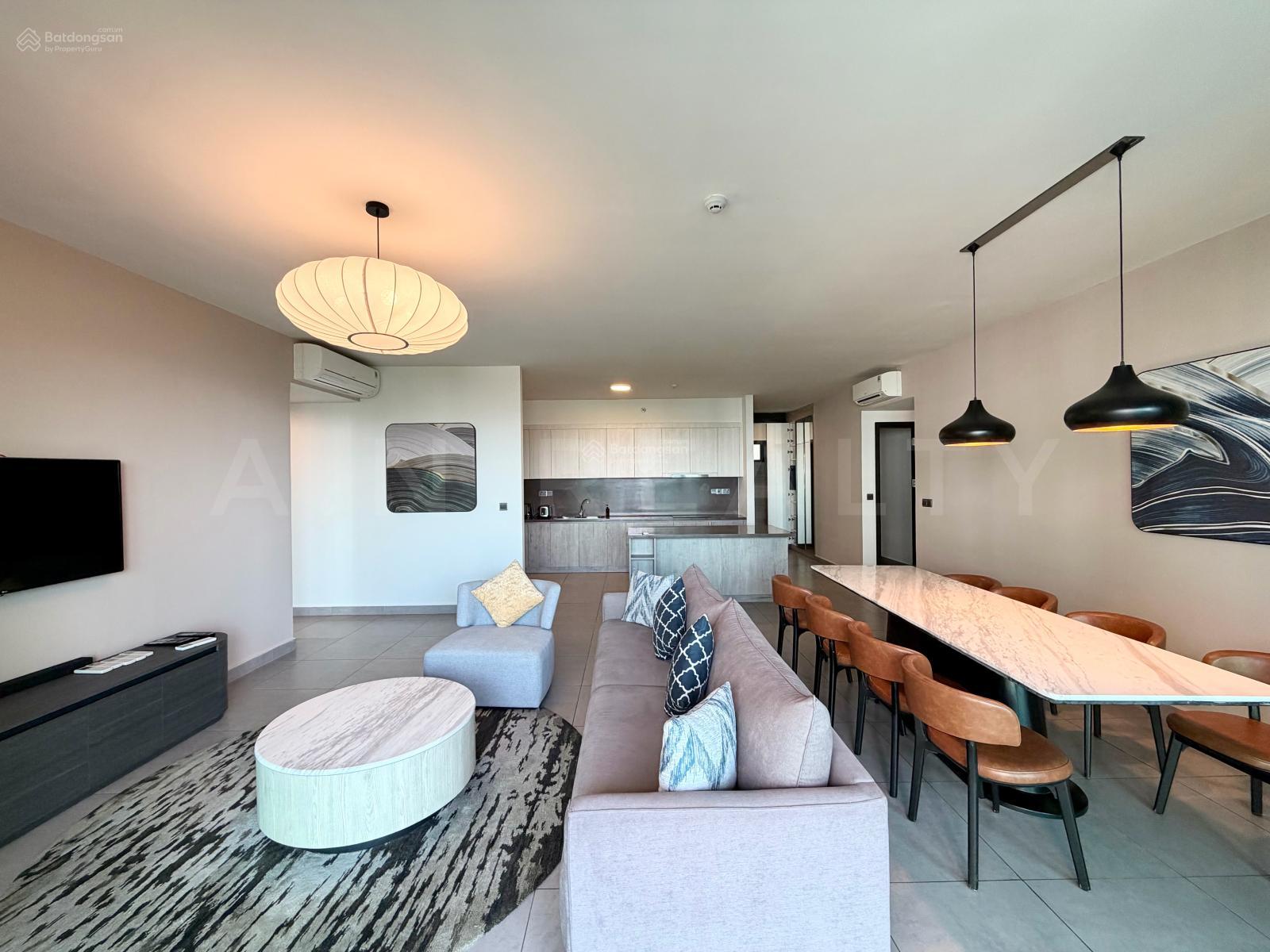 Căn hộ Feliz En Vista Quận 2 160m² giá 75 triệu - Đầy đủ nội thất, tầng cao thoáng mát!