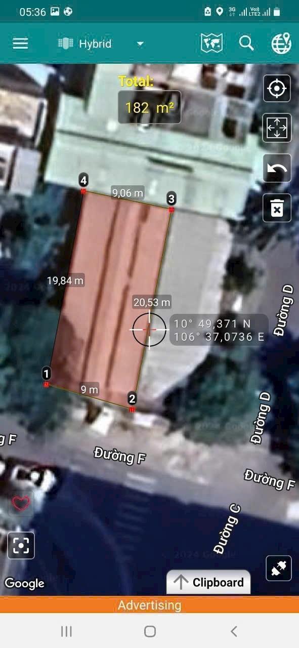 Bán gấp lô đất mặt tiền đường F, 178m² giá 23 tỷ - Đầu tư sinh lời ngay!