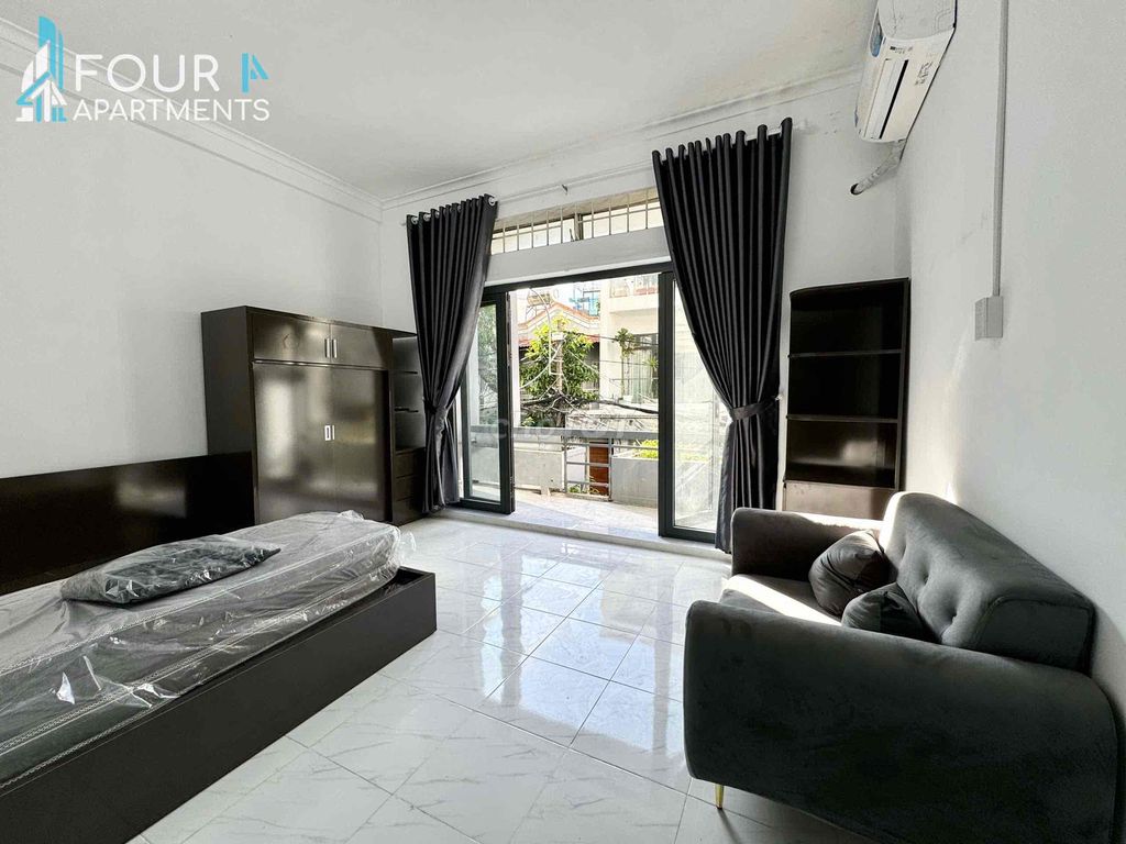 Căn hộ 1PN Ban công - Bình Thạnh 45m² giá 10 triệu - An ninh và tiện ích đầy đủ!