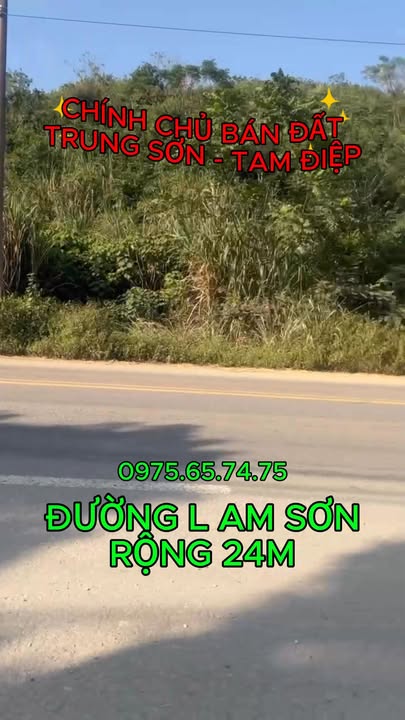 Đất thổ cư mặt đường Lam Sơn, Trung Sơn, Tam Điệp, Ninh Bình 115m² - Đầu tư sinh lời ngay!