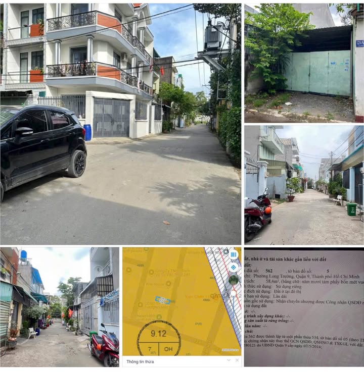 Đất nền Võ Văn Hát Quận 9, 58.4m² giá 3.95 tỷ - Đường thông, vị trí đẹp!