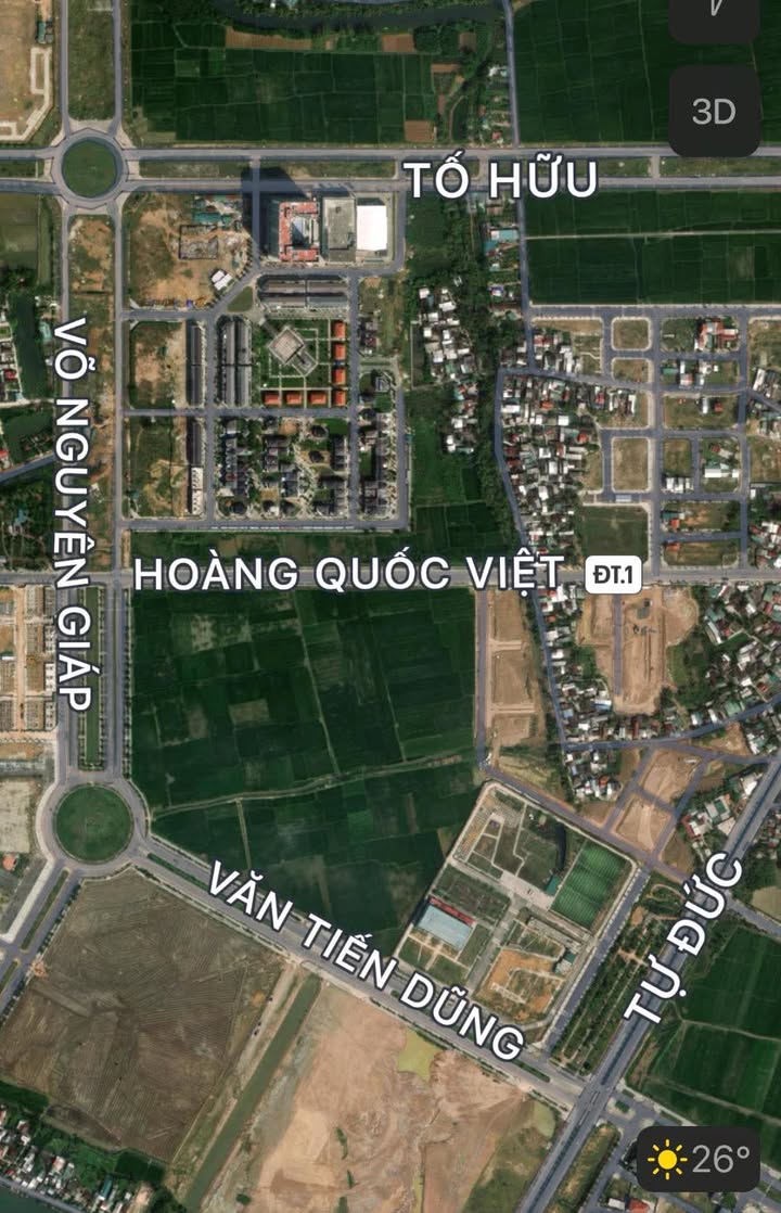 Bán lô đất mặt tiền Hoàng Quốc Việt, TP Huế 65m² giá 7.4 tỷ - Đầu tư an toàn, tiềm năng cao!