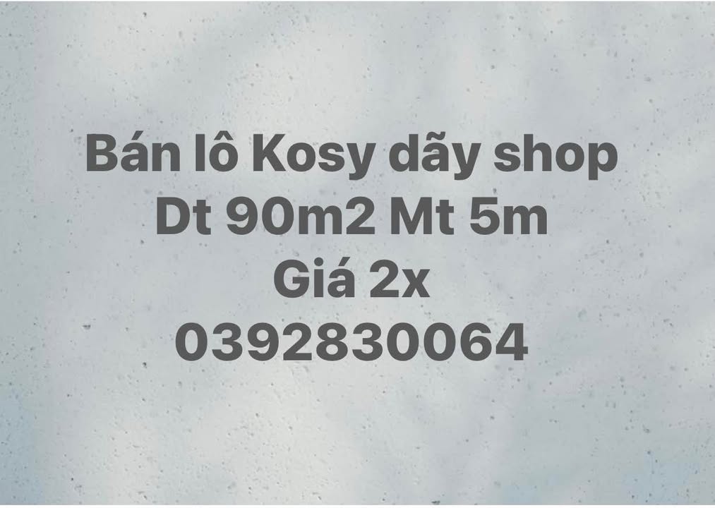 Shophouse Kosy Eden Bắc Giang 90m² giá 20 tỷ - Đầu tư sinh lời ngay!