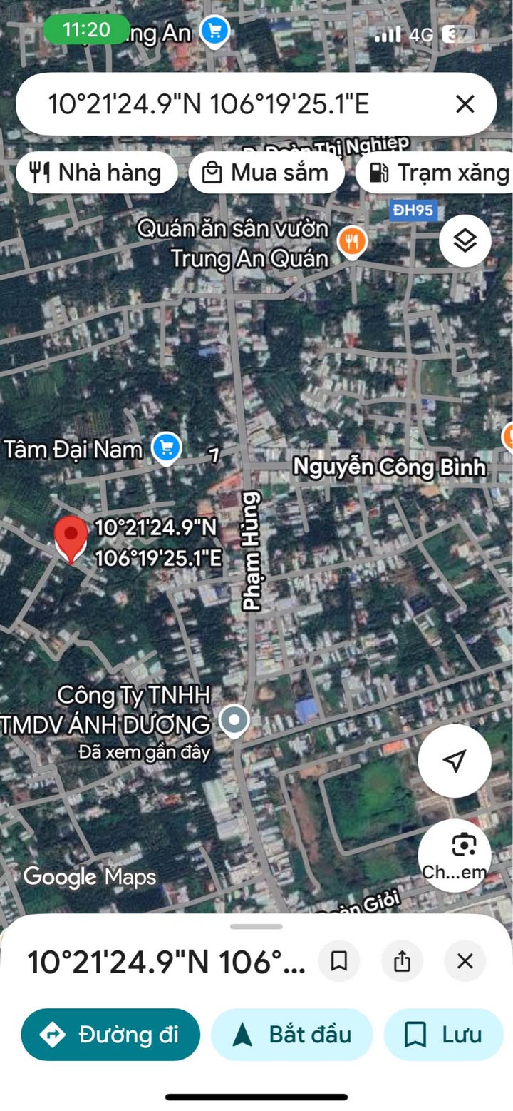 Đất nền 54m² tại Phường Trung An, Mỹ Tho - Giá chỉ 3xx triệu, sở hữu ngay!