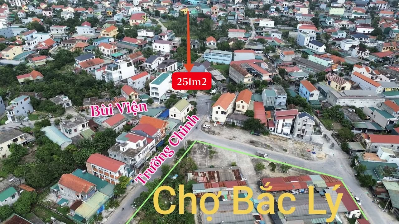 Đất kinh doanh tại Bắc Lý, Đồng Hới 251m² giá 4 tỷ - Cơ hội đầu tư hấp dẫn!