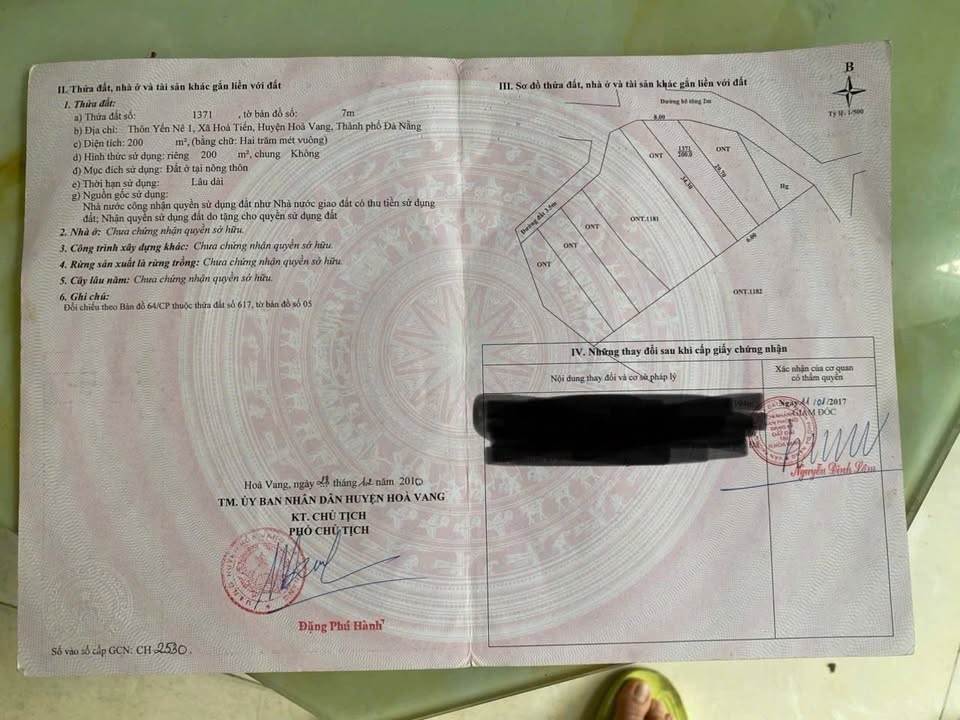 Đất nền Yến Nê Hòa Vang 200m² giá thỏa thuận - Không ngập lụt, ô tô vào tận nhà!