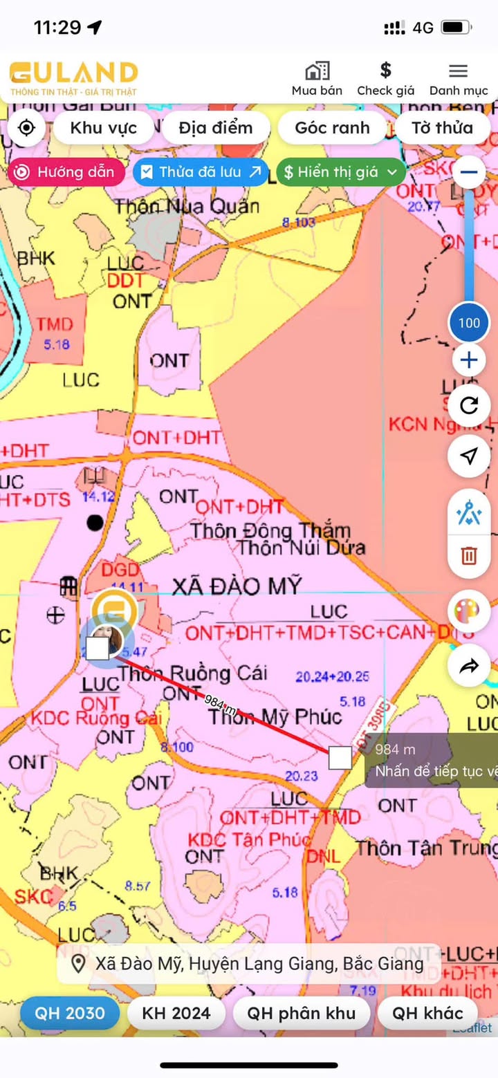 Đất nền Đào Mỹ, Lạng Giang 80m² giá chỉ 1.08 tỷ - Cơ hội đầu tư tốt!