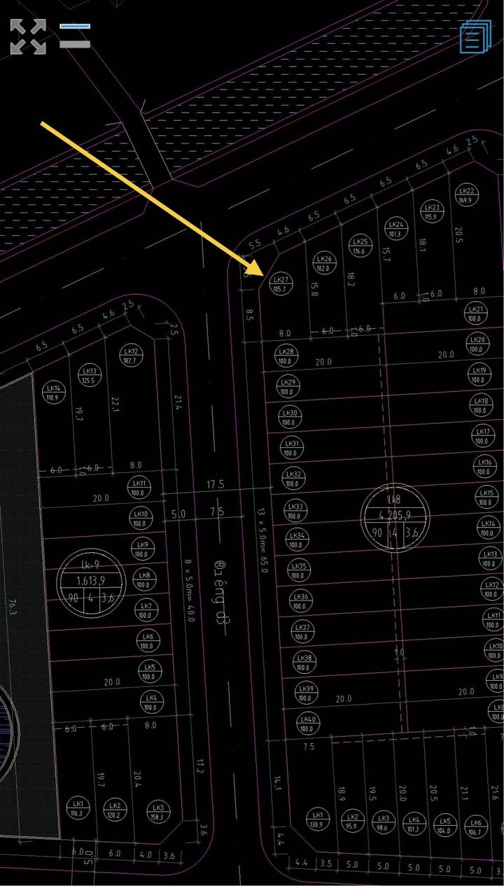 Đất dự án KĐT Đại Cương Hoàng Hiệp 105m² giá 4.2 tỷ - Lô góc mặt kênh lý tưởng!