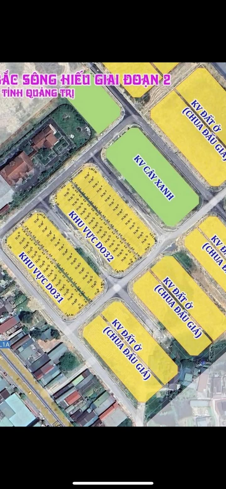 Đất nền KĐT Bắc Sông Hiếu 147m² giá 1 tỷ - Nằm đối diện công viên xanh mát!