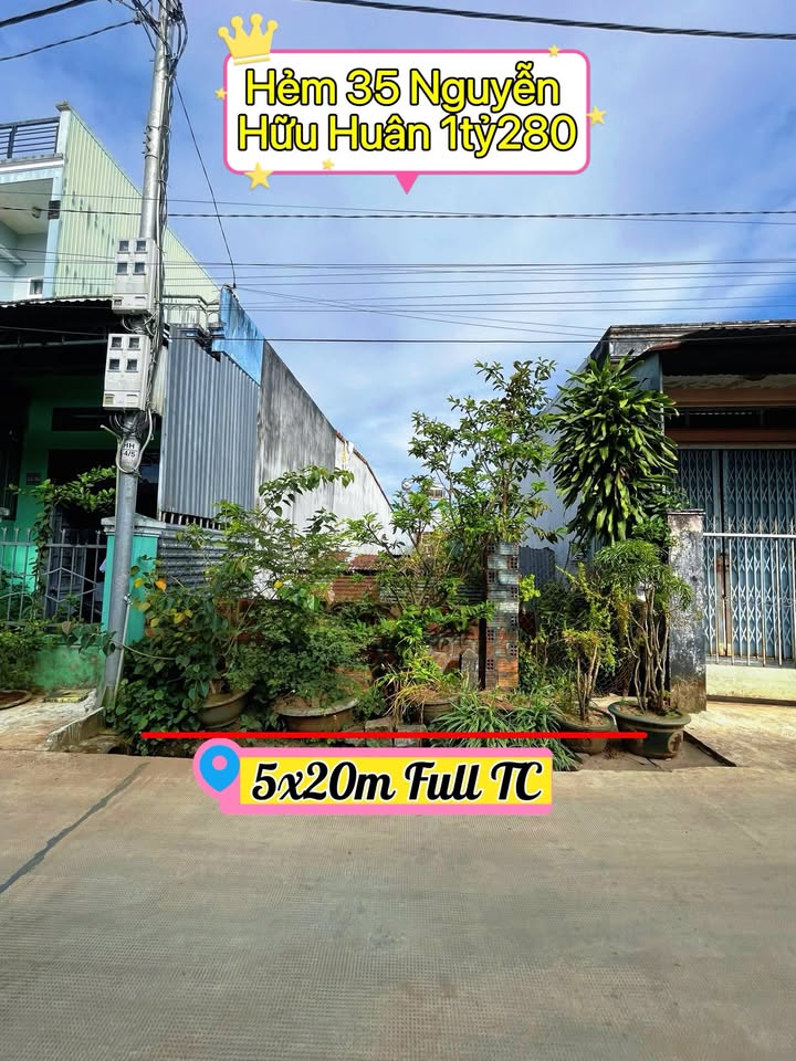 Đất thổ cư Nguyễn Hữu Huân Pleiku 100m² giá 1.28 tỷ - Cơ hội đầu tư không thể bỏ lỡ!