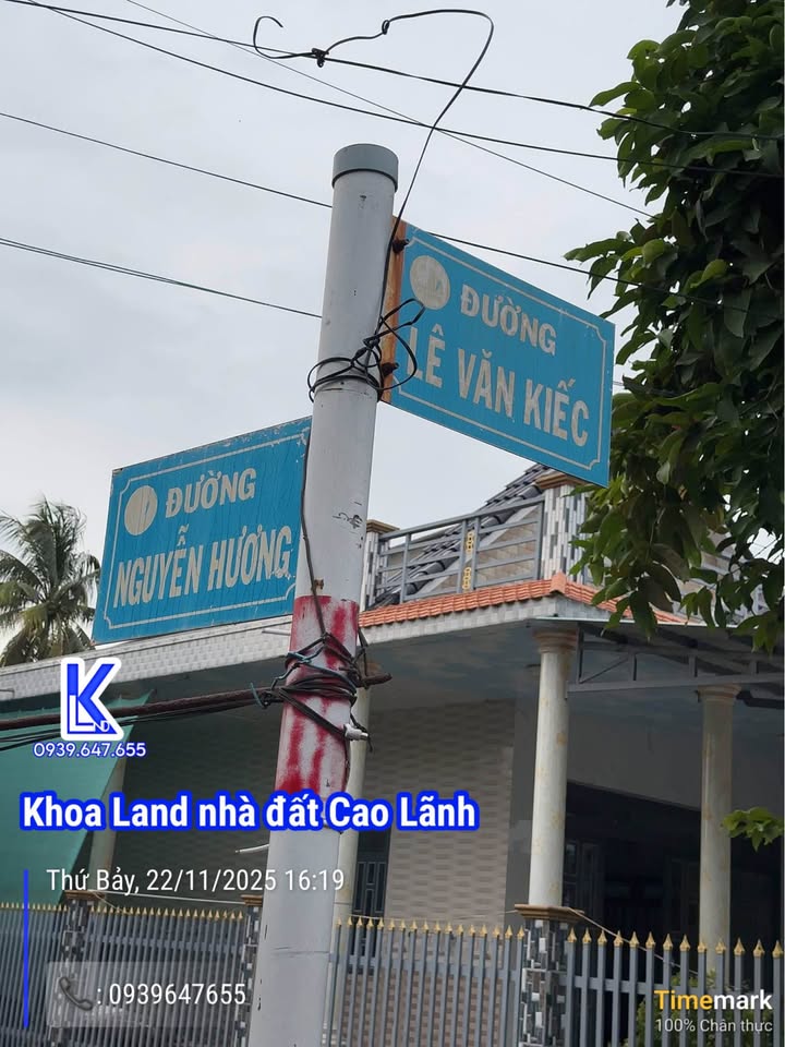 Đất nền đôi 800m² đường Lê Văn Kiếc, Đồng Tháp - Phù hợp xây nhà trọ