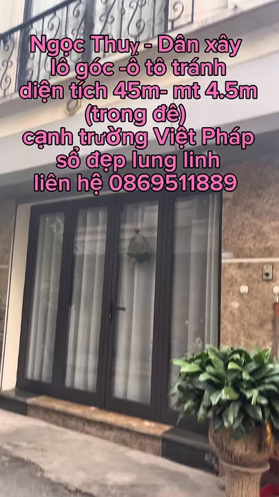 Nhà dân xây lô góc Ngọc Thụy Long Biên 45m² giá thỏa thuận - Thiết kế hiện đại, ô tô tránh