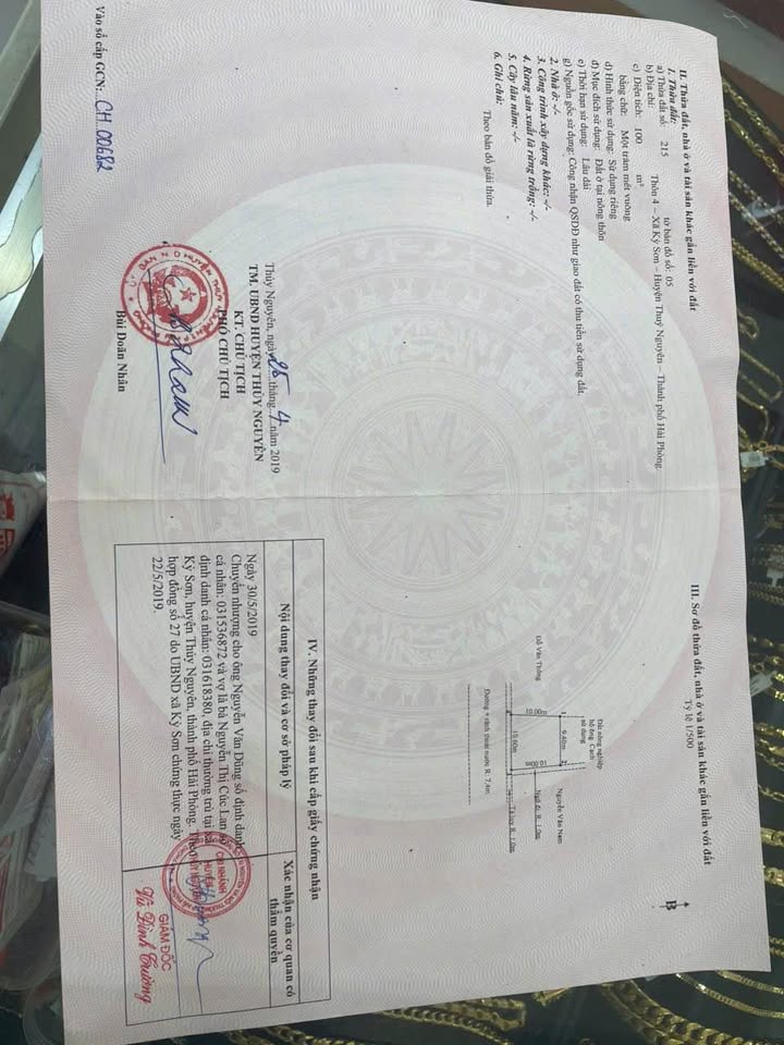 Đất nền Kỳ Sơn, Thủy Nguyên 900m² giá 2 tỷ - Cơ hội đầu tư hấp dẫn!