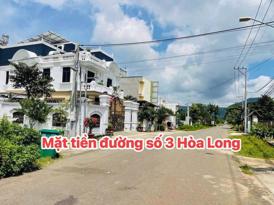 Đất nền mặt tiền Đường Số 3 Hoà Long 50m² giá 1.85 tỷ - Sổ đỏ chính chủ, công chứng ngay!