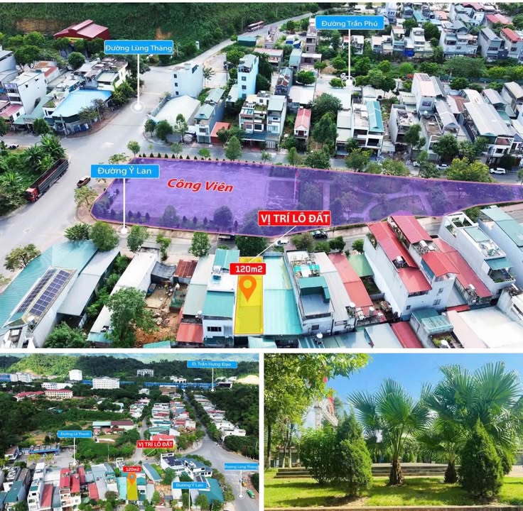 Đất nền phường Nam Cường, Lào Cai 120m² giá 3 tỷ - Vị trí đắc địa đối diện Công viên Ỷ Lan!