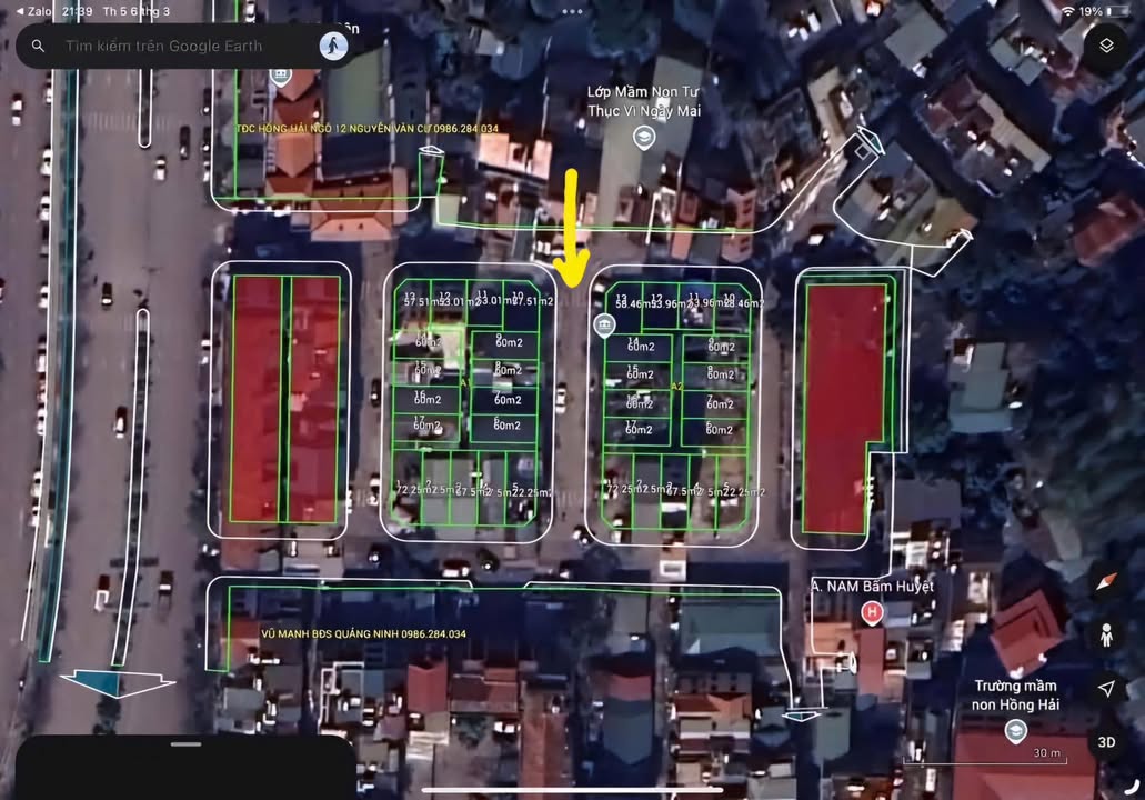 Đất nền góc tái định cư Hồng Hải 58m² giá 7 tỷ - Cơ hội đầu tư tuyệt vời!