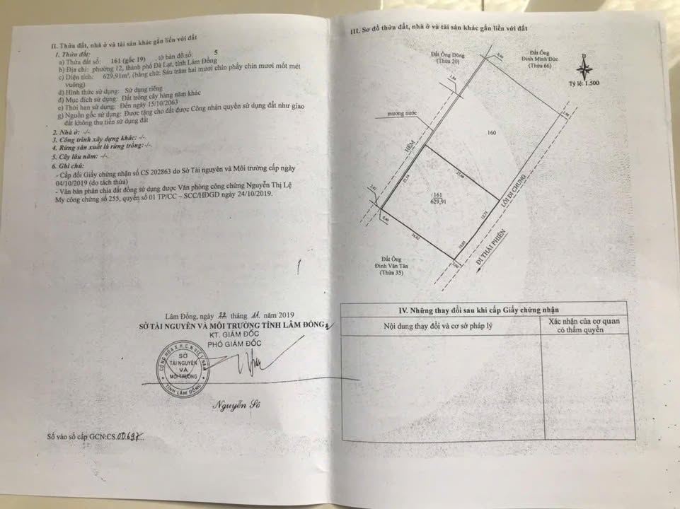 Đất Nền 629m² Phường Lâm Viên, Đà Lạt - Sổ đỏ chính chủ, Giá 10.1 tỷ