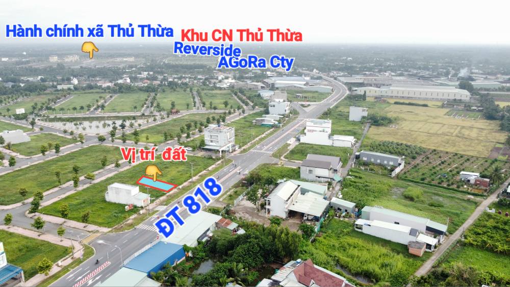 Đất thổ cư Thủ Thừa 100m² giá 3.7 tỷ - Đầu tư sinh lời ngay!