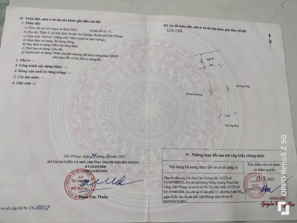 Đất nền Bắc Sơn, An Dương 54m² giá chỉ 900 triệu - Cơ hội đầu tư tuyệt vời!