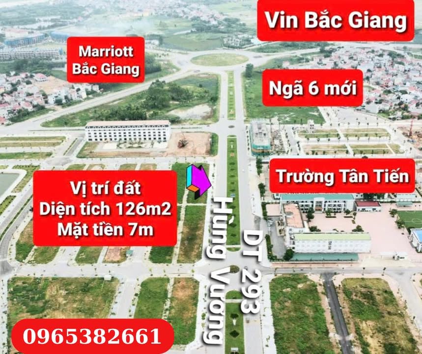 Đất nền mặt đường Hùng Vương Bắc Giang 126m² - Vị trí đắc địa cho kinh doanh!