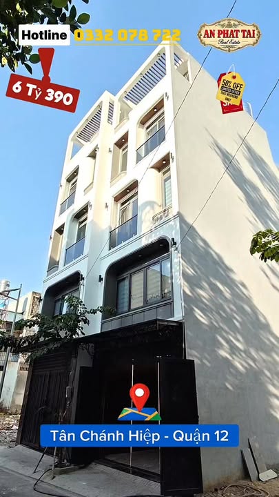 Nhà phố Tân Chánh Hiệp 46.2m² giá 6.4 tỷ - Thiết kế cửa vòm hiện đại!