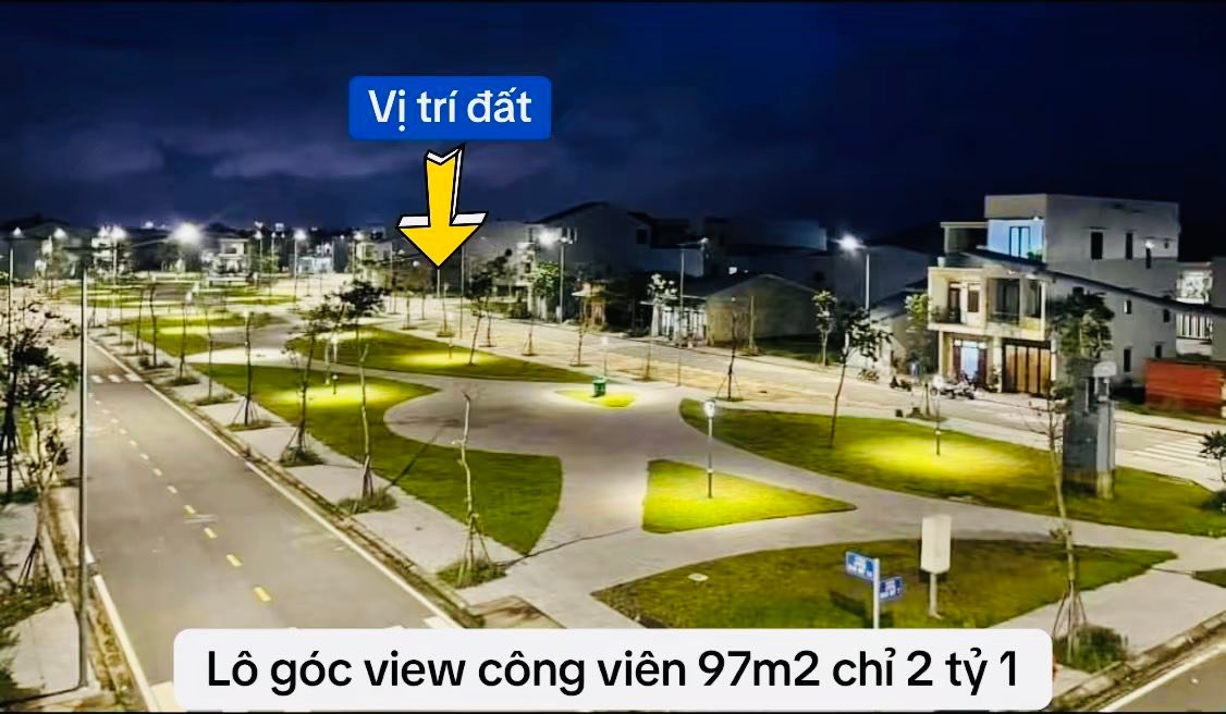 Đất nền góc view công viên Hương Sơ Huế 97m² chỉ 2.1 tỷ - Cơ hội đầu tư hiếm có!
