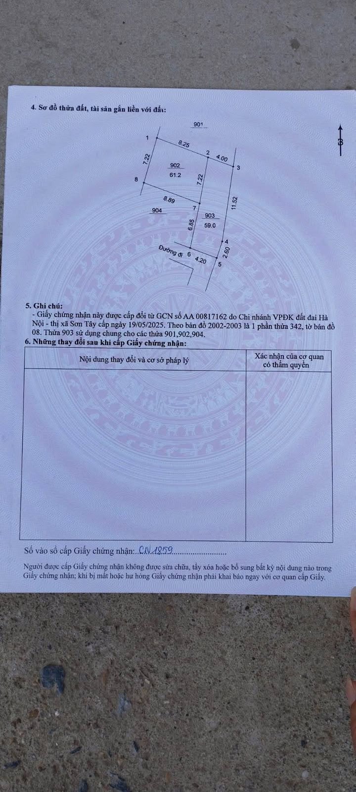Đất nền Trung Sơn Trầm Sơn Tây 62m² giá 1.5 tỷ - Mặt tiền rộng, xe ô tô vào tận nơi!